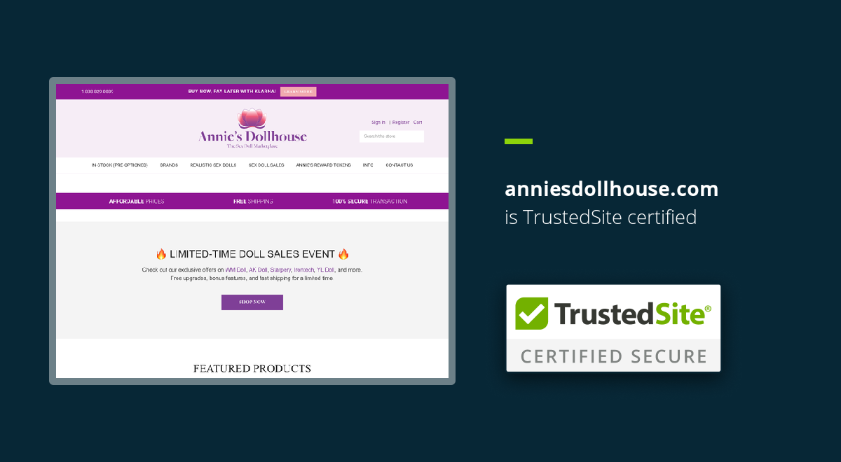 anniesdollhouse.com is TrustedSite Certified