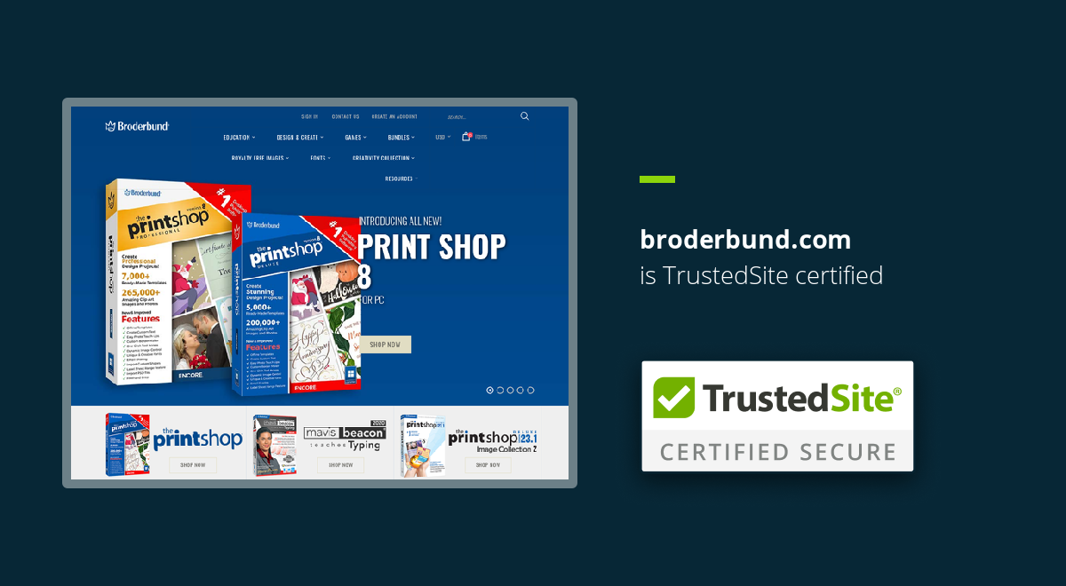 broderbund.com is TrustedSite Certified