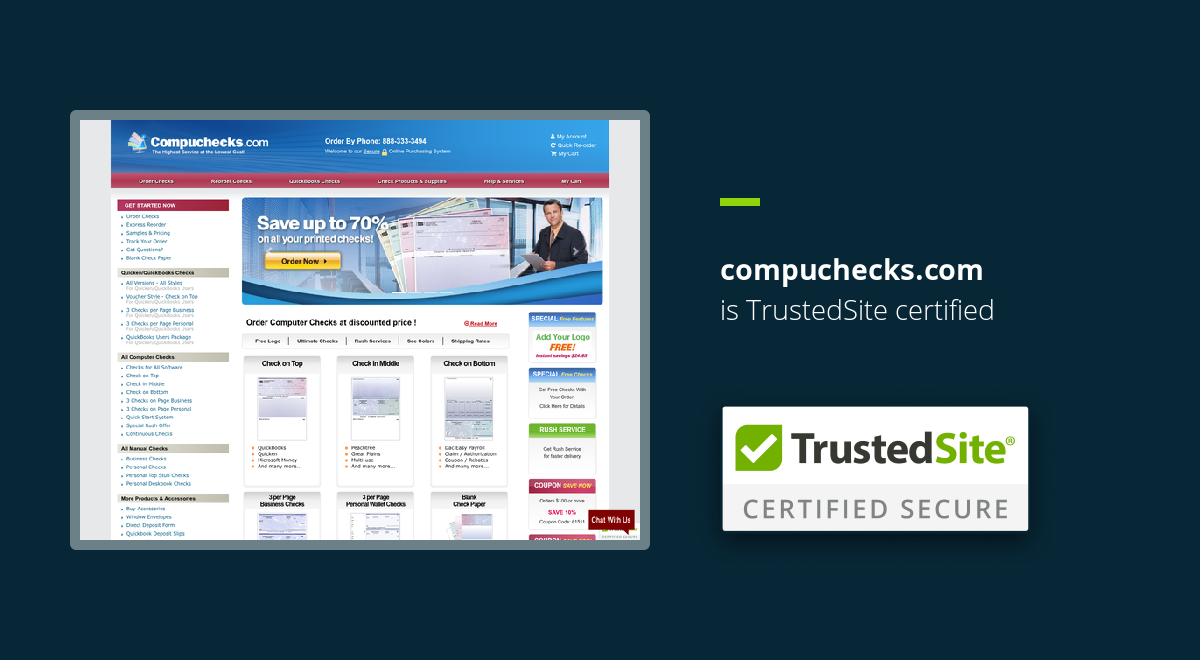 compuchecks.com is TrustedSite Certified
