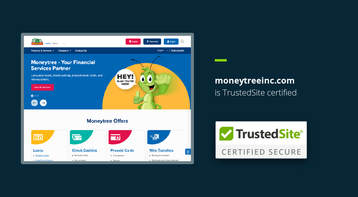 moneytreeinc.com is TrustedSite Certified