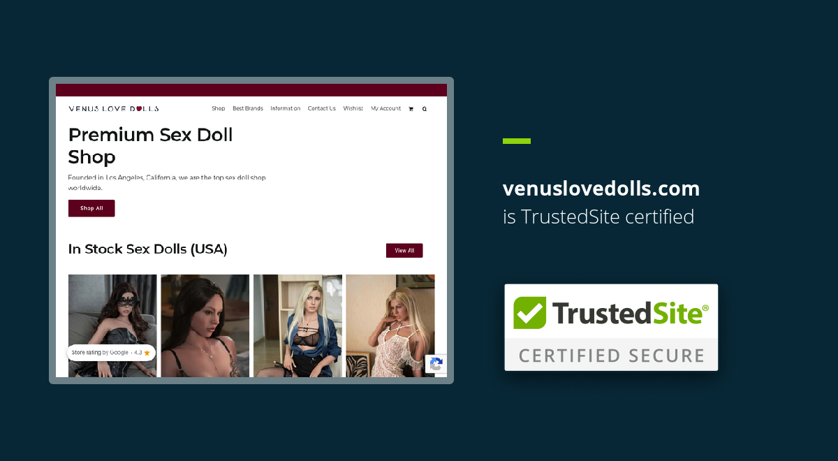 venuslovedolls.com is TrustedSite Certified
