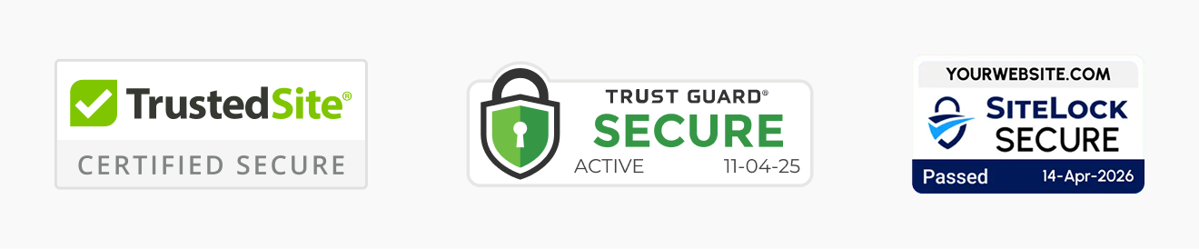 TrustedSite Certified Secure trust badge